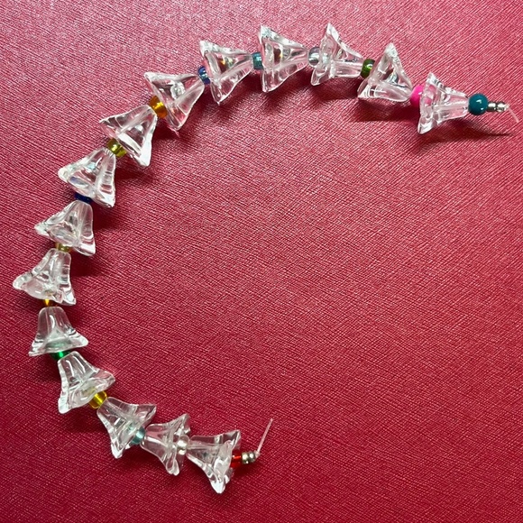 As Low As $2 Crystal Transparent Morning Glory Blossom Beads 12mm x 10mm (15) - Picture 1 of 4